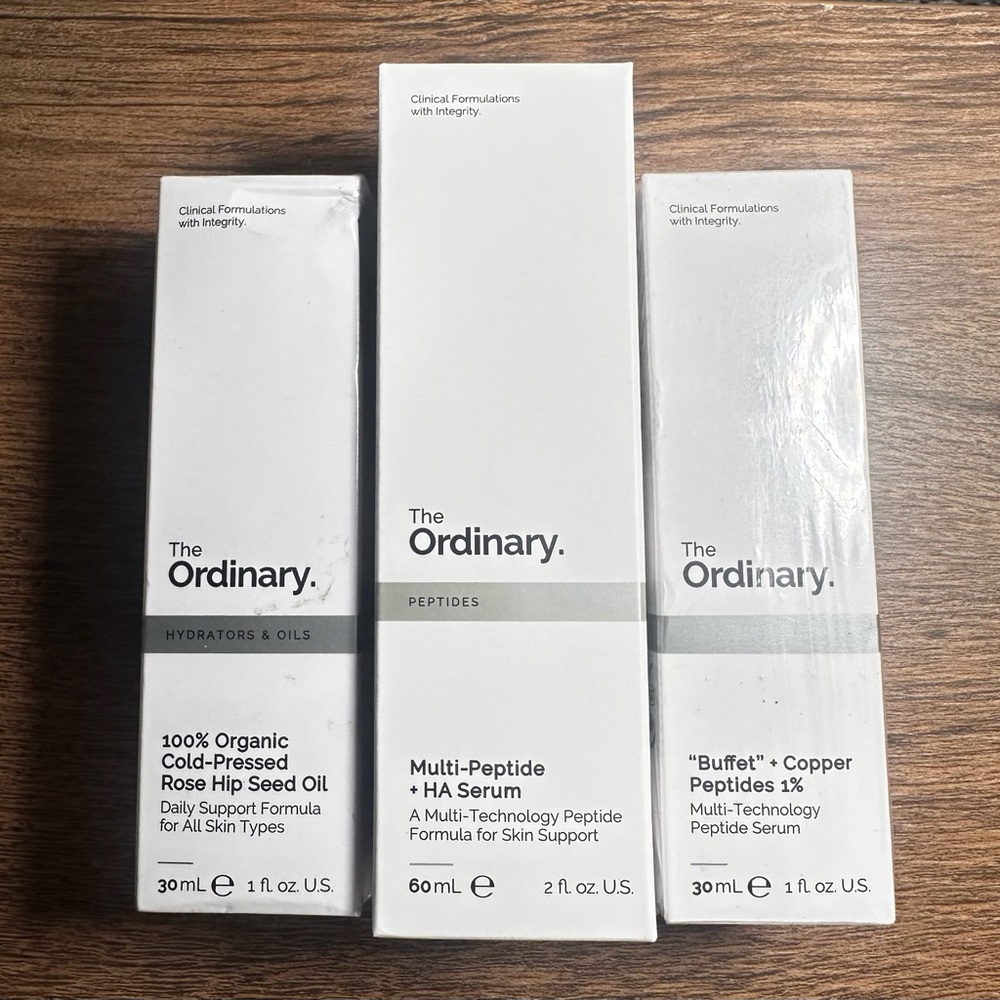 NEW The Ordinary 3 Bottles Skincare Face Serum Set